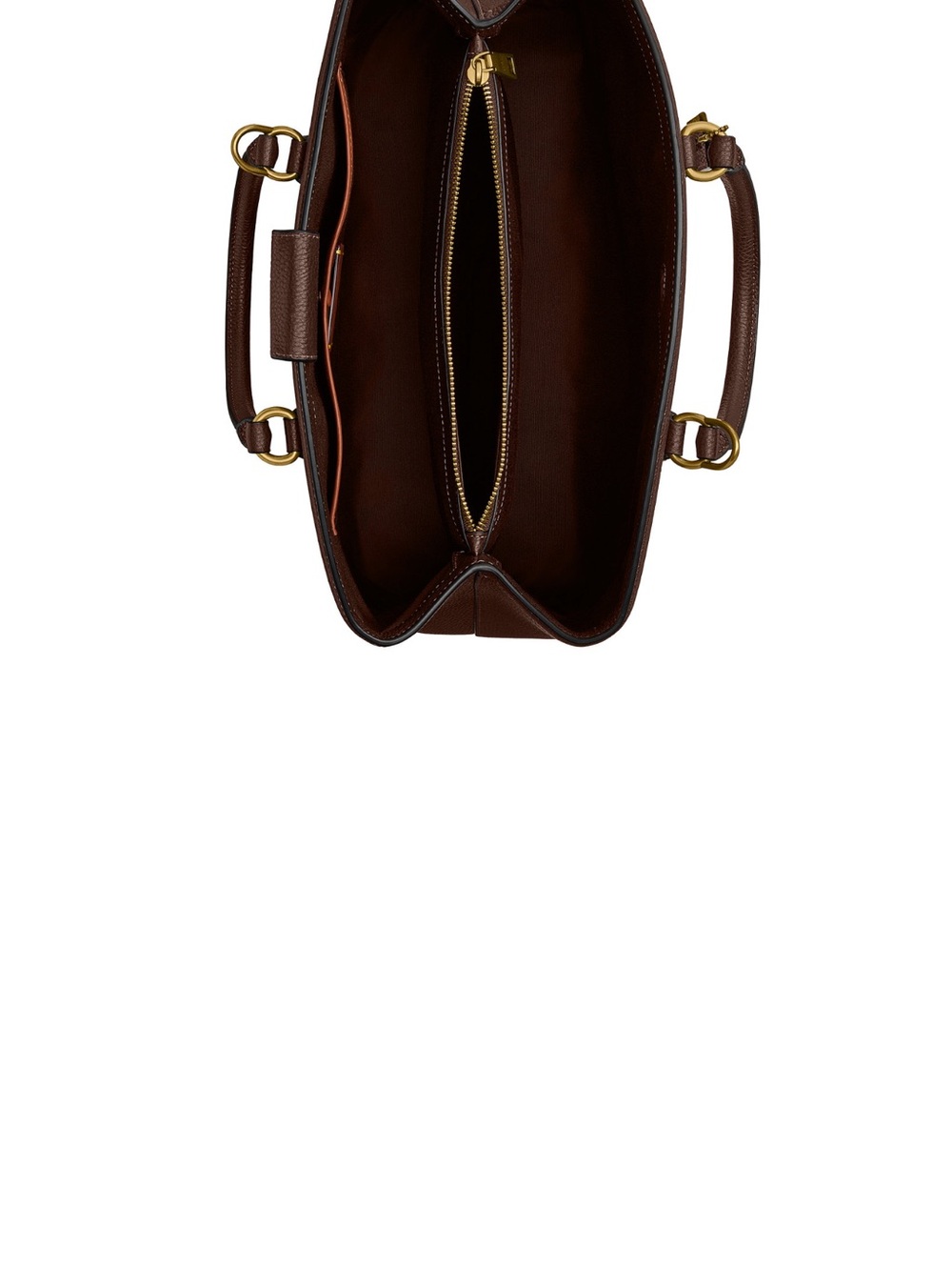 Coach Dark Brown Pebbled Leather Satchel with Shoulder Strap - Picture 5 of 8